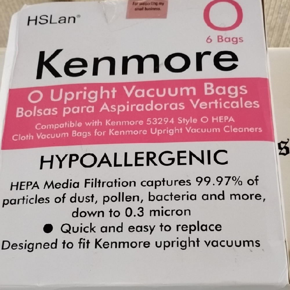 Kenmore Hypoallergenic Vacuum Bags - White